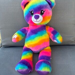 Build-A-Bear Colorful Striped Plush Bear